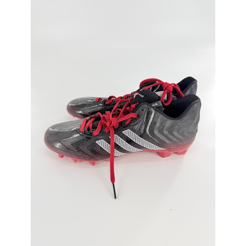 adidas Crazyquick Low Men's TD Football Cleats Style G98786 Size 12.5 Black Red
